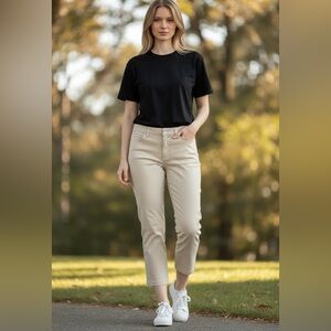 Talbots Khaki Perfect Cropped Pants